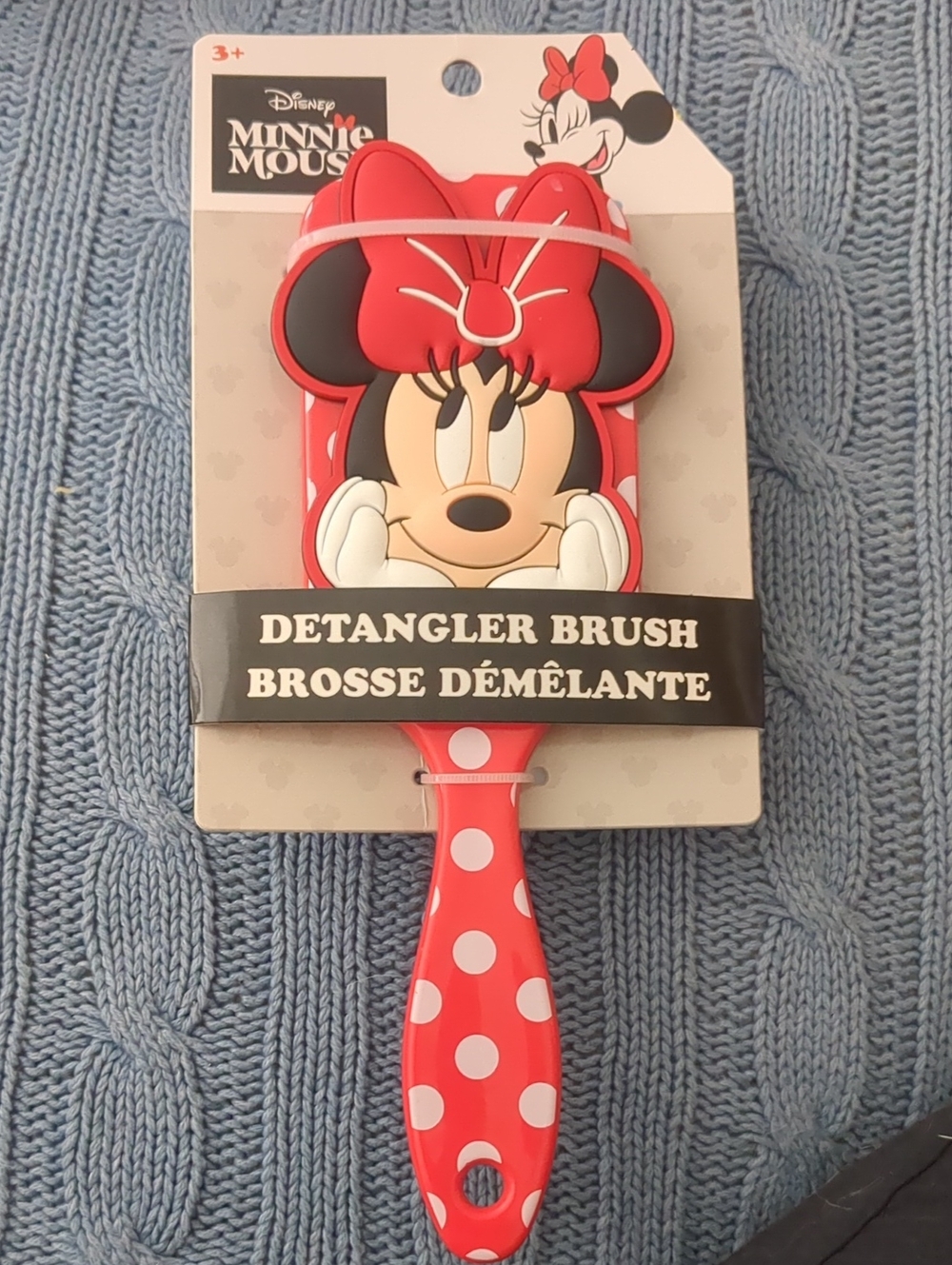 Disney Minnie Mouse Red and White Polka Dot Detangler Brush